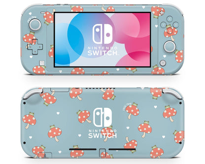 Toadstool Mushroom Frog Nintendo Switch Lite Skin