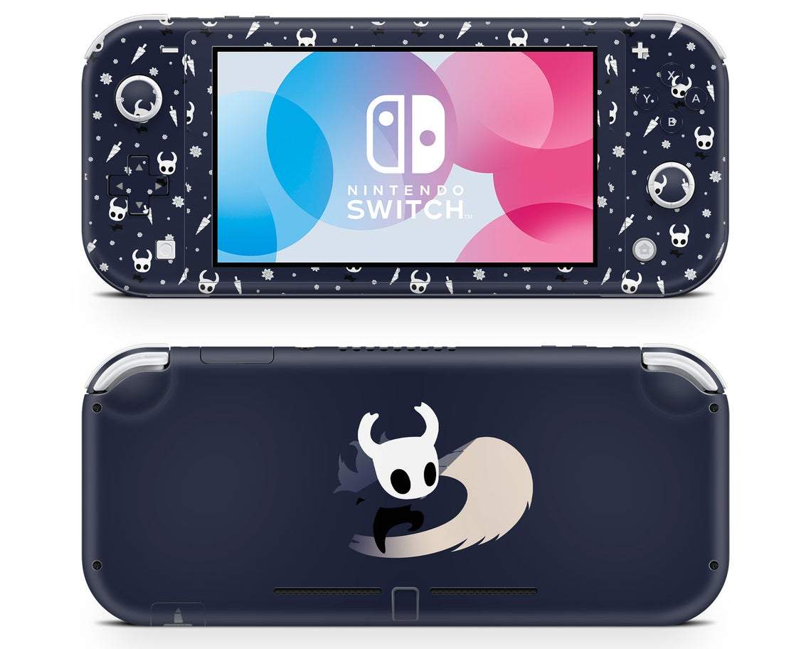 Lux Skins Nintendo Switch Lite Hollow Knight Navy Full Set Skins - Pop culture Hollow Knight Skin