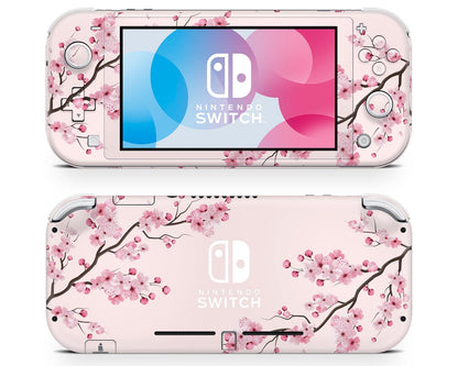 Pink Cherry Blossom Nintendo Switch Lite Skin