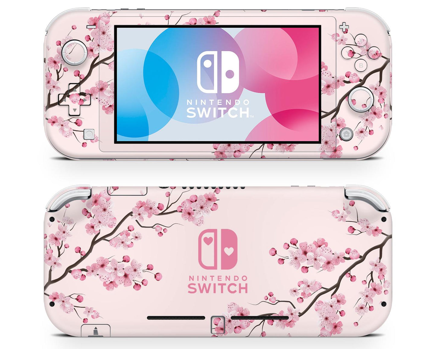 Pink Cherry Blossom Nintendo Switch Lite Skin