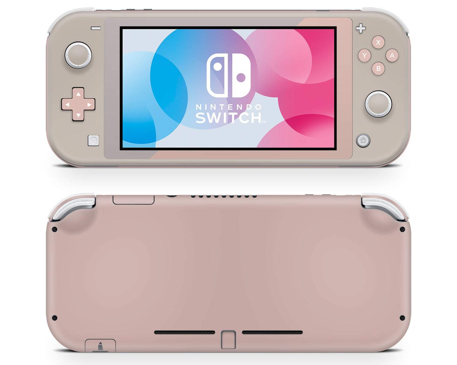 Lux Skins Nintendo Switch Lite Ceramic Rose Pastels Classic no logo Skins - Solid Colours Colour Blocking Skin