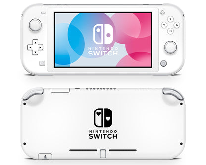 Avalanche White Nintendo Switch Lite Skin