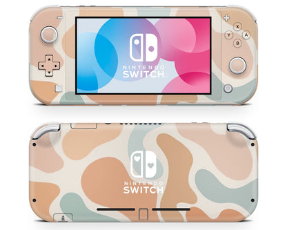 Boho Neutral Cow Print Nintendo Switch Lite Skin