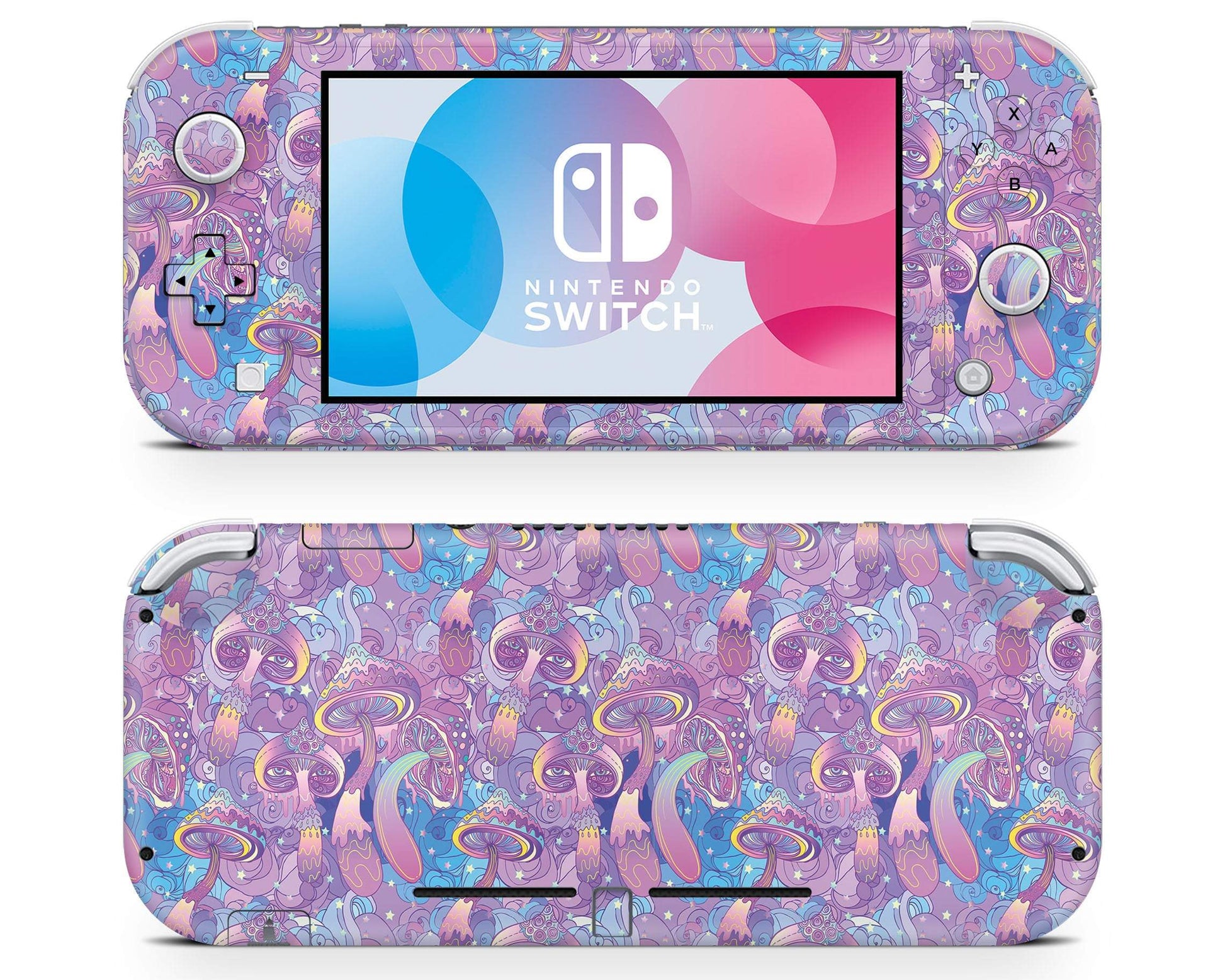 Lux Skins Nintendo Switch Lite Psychedelic Mushroom Classic no logo Skins - Art Artwork Skin