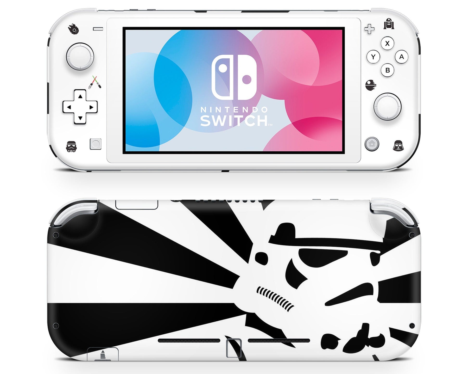 Lux Skins Nintendo Switch Lite Star Wars Stormtrooper White Minimalist Full Set Skins - Pop culture Star Wars Skin