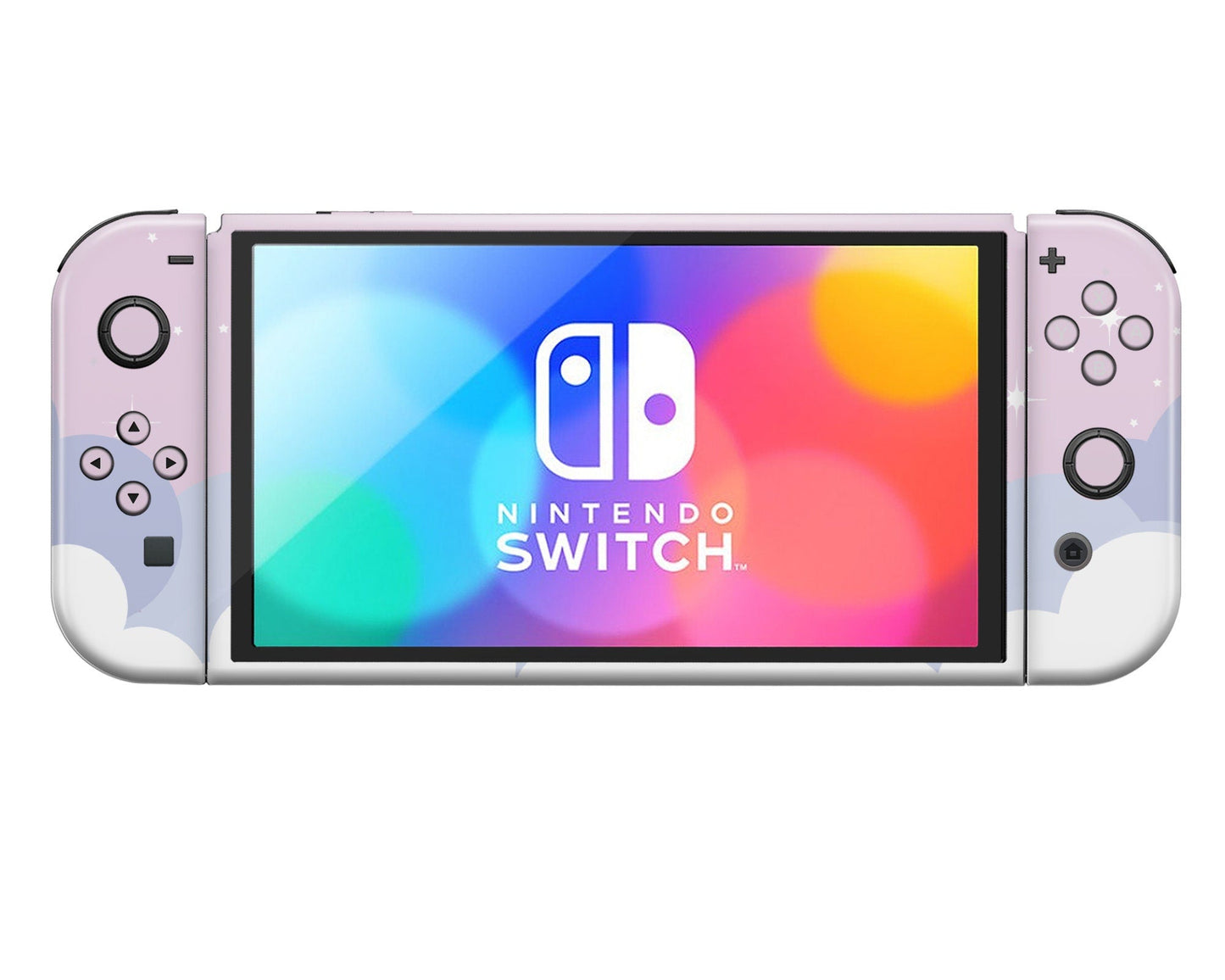 Lux Skins Nintendo Switch OLED Dreamy Pastel Clouds Classic no logo Skins - Art Clouds Skin