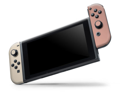 Two Tone Peach Cream Nintendo Switch OLED Skin