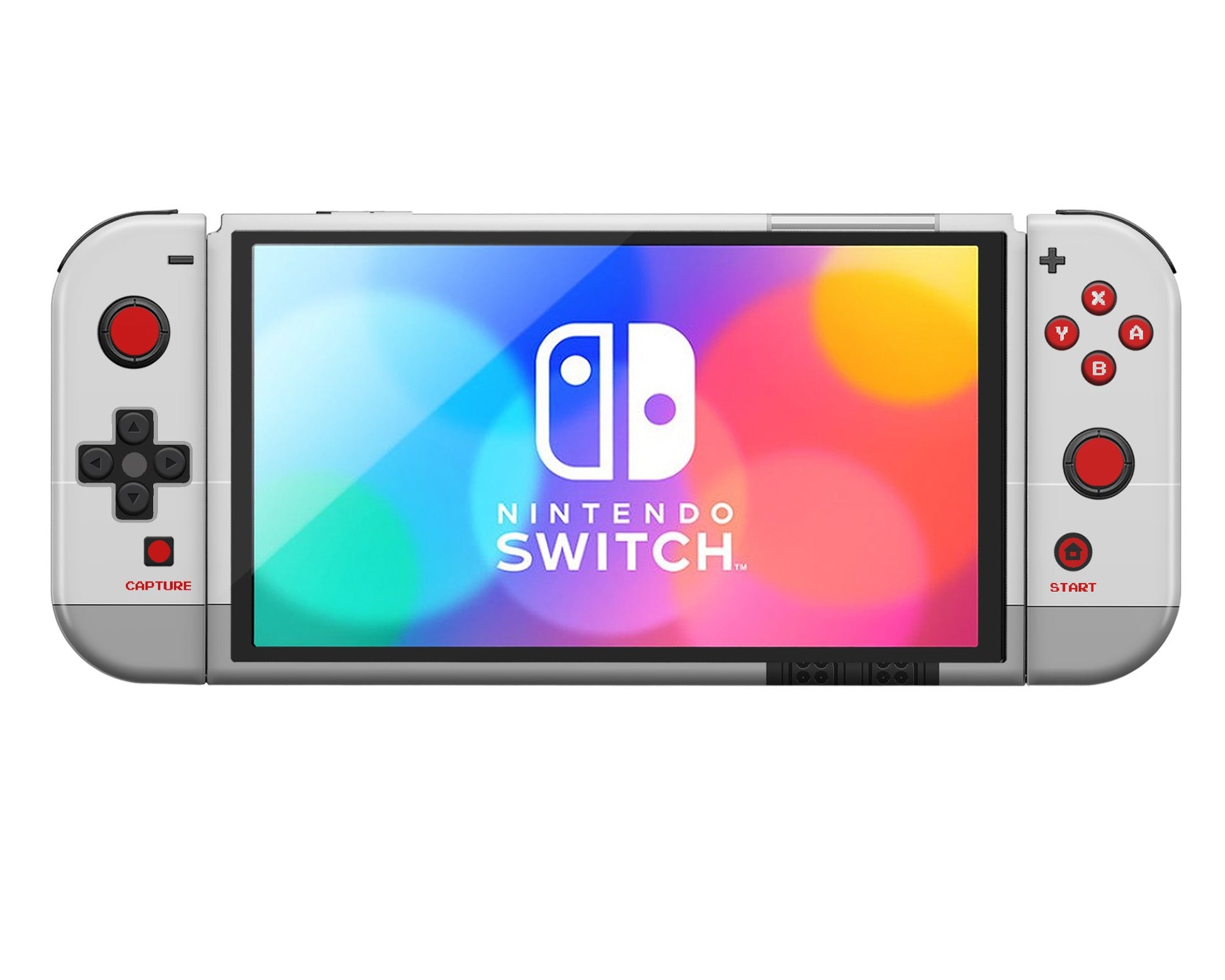 Lux Skins Nintendo Switch OLED Retro NES Full Set Skins - Pop culture Retro Skin