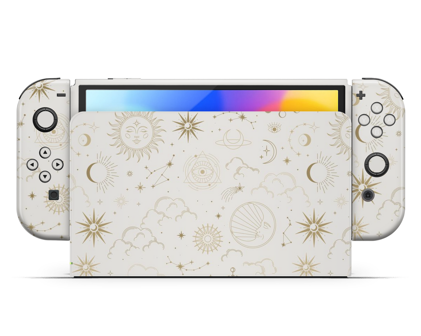 Constellation Stargazing Day Nintendo Switch OLED Skin