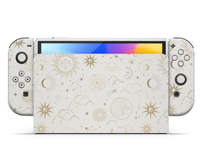 Constellation Stargazing Day Nintendo Switch OLED Skin