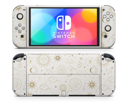 Constellation Stargazing Day Nintendo Switch OLED Skin