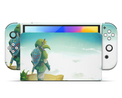 Legend of Zelda Minimalist Nintendo Switch OLED Skin