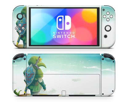 Legend of Zelda Minimalist Nintendo Switch OLED Skin