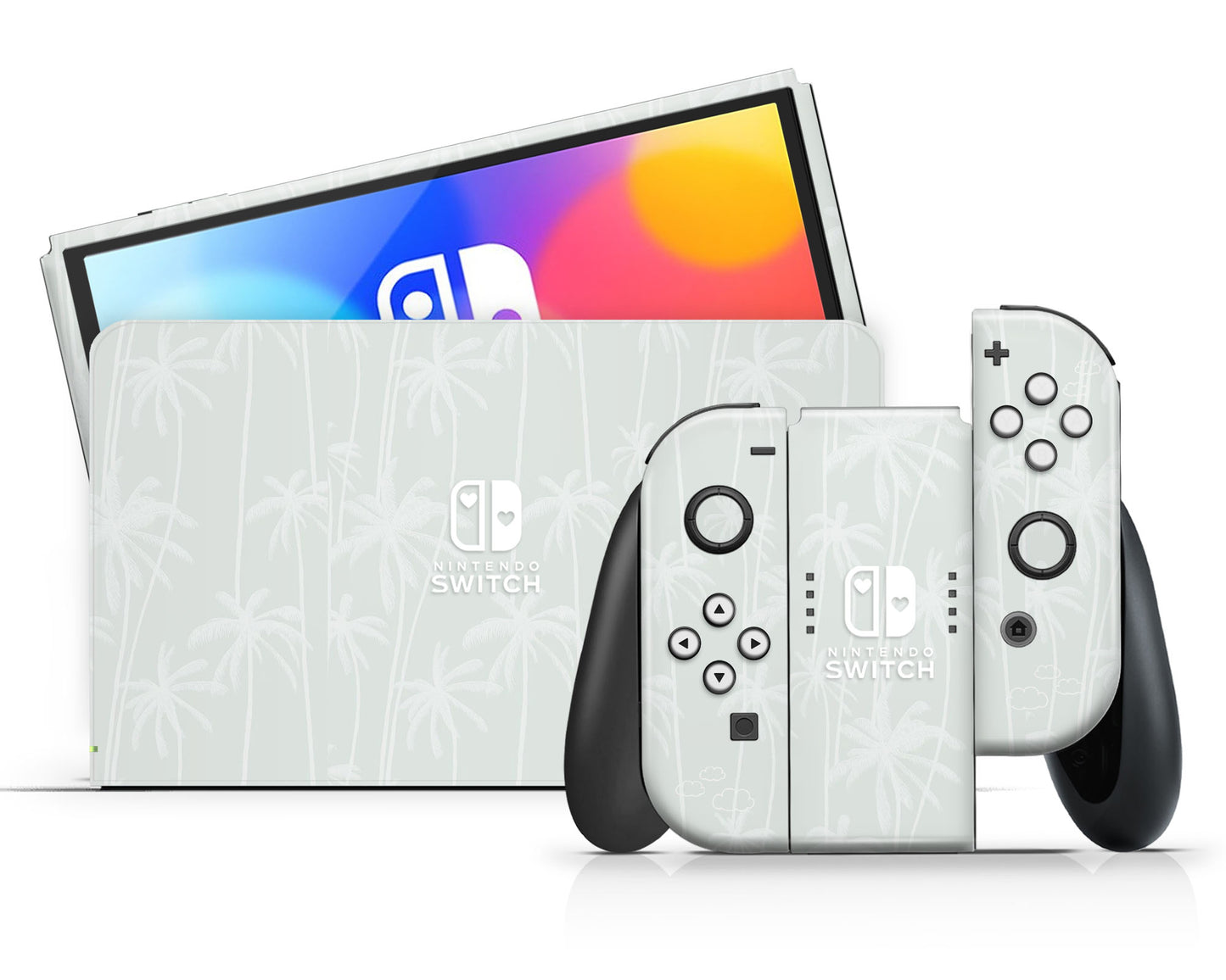 Sage Palm Tree Nintendo Switch OLED Skin