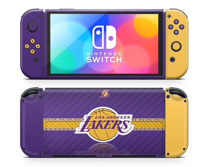 LA Lakers Nintendo Switch OLED Skin