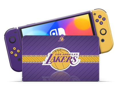 LA Lakers Nintendo Switch OLED Skin