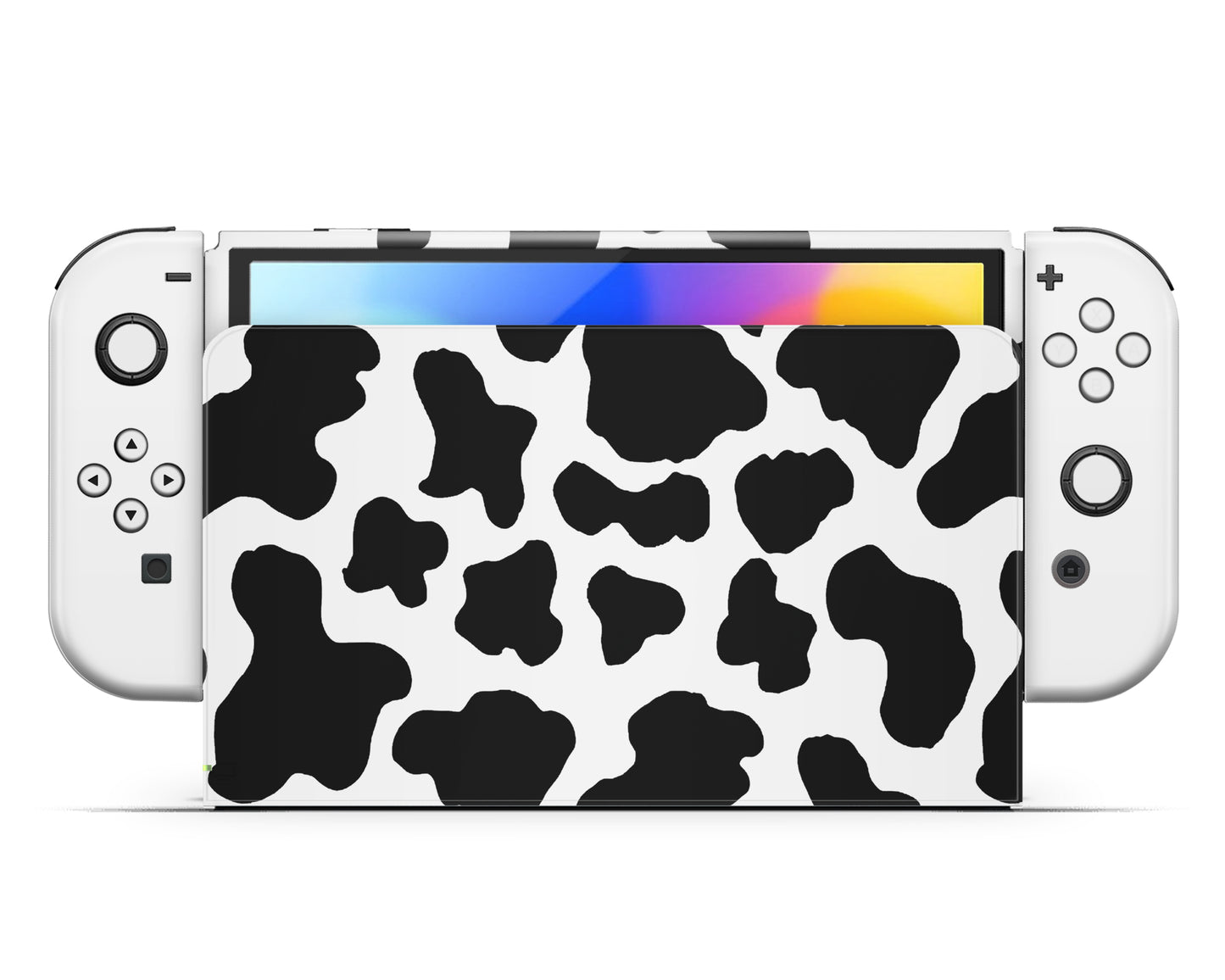 Cow Print Nintendo Switch OLED Skin