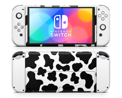 Cow Print Nintendo Switch OLED Skin