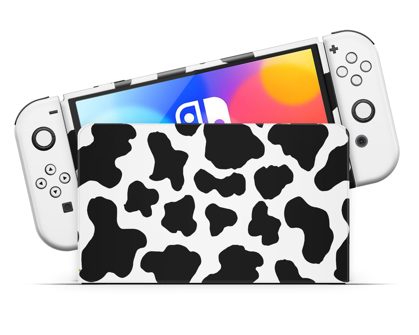 Cow Print Nintendo Switch OLED Skin