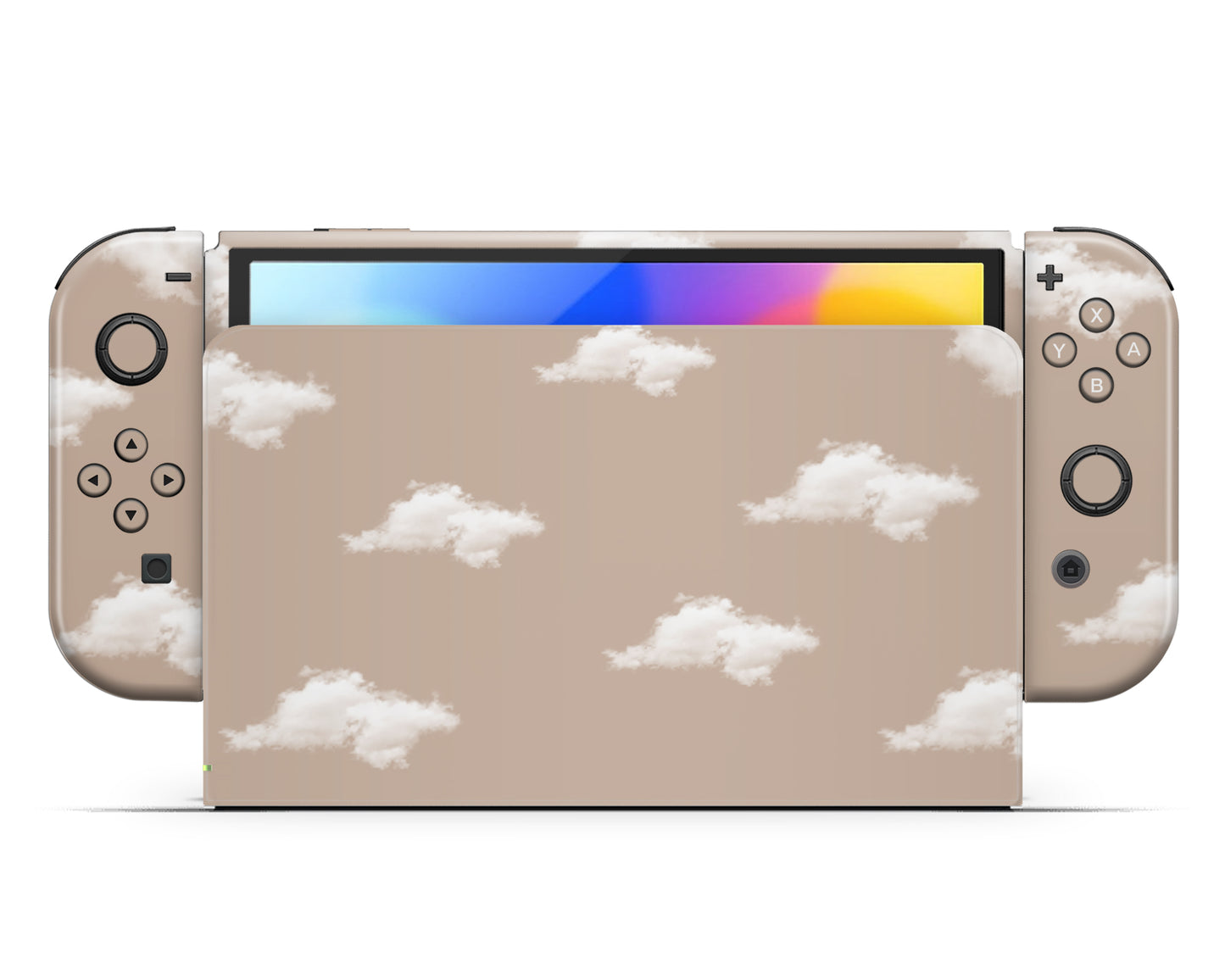 Beige Clouds Nintendo Switch Skin