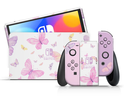 Fairytale Butterfly Nintendo Switch OLED Skin