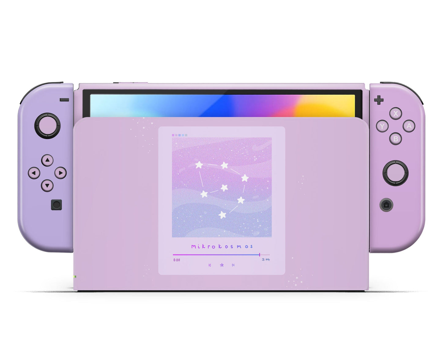 Lux Skins Nintendo Switch OLED BTS Mikrokosmos Full Set +Tempered Glass Skins - Pop culture BTS Skin