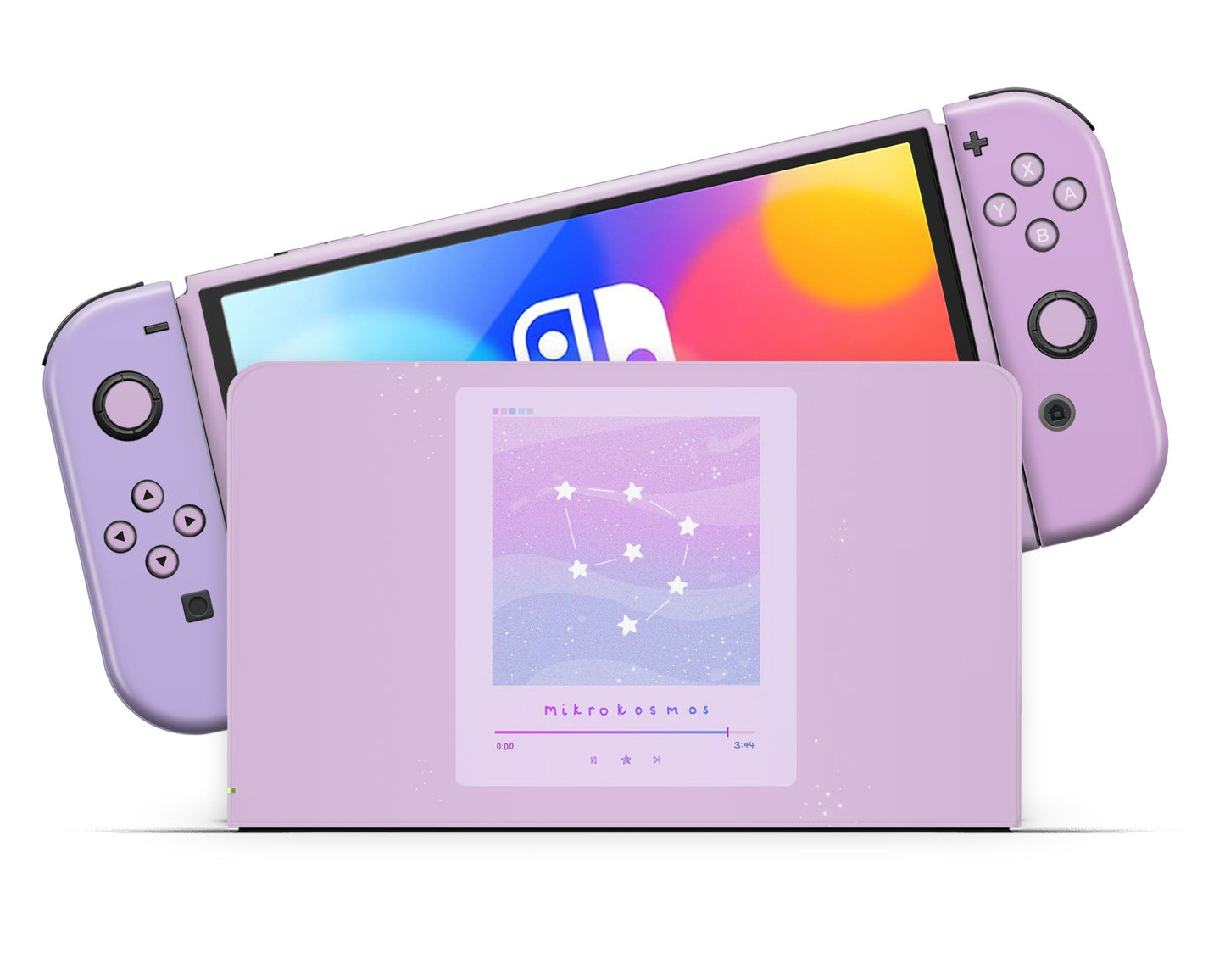 Lux Skins Nintendo Switch OLED BTS Mikrokosmos Full Set Skins - Pop culture BTS Skin