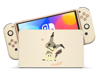 Lux Skins Nintendo Switch OLED Pokemon Mimikyu Full Set Skins - Pop culture Pokemon Skin