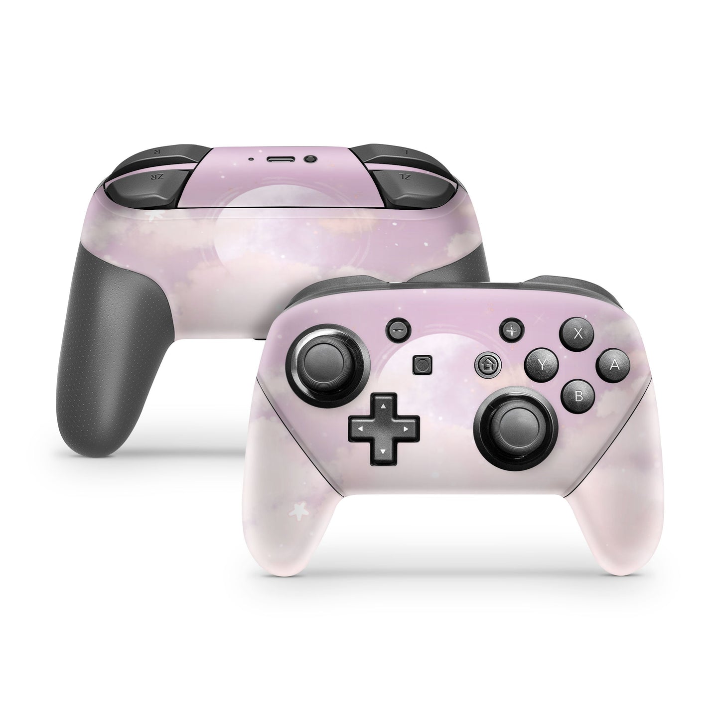 Lux Skins Nintendo Switch Pro Pink CloudsSkins - Art Clouds Skin