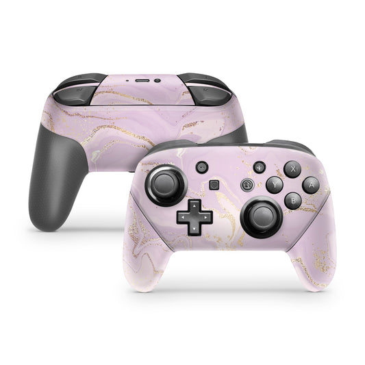 Lux Skins Nintendo Switch Pro Ethereal Lavender MarbleSkins - Pattern Marble Skin