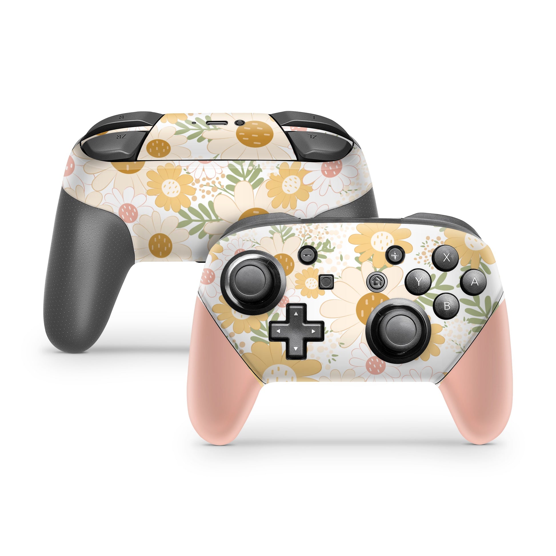 Lux Skins Nintendo Switch Pro Summer Daisy FloralSkins - Art Floral Skin