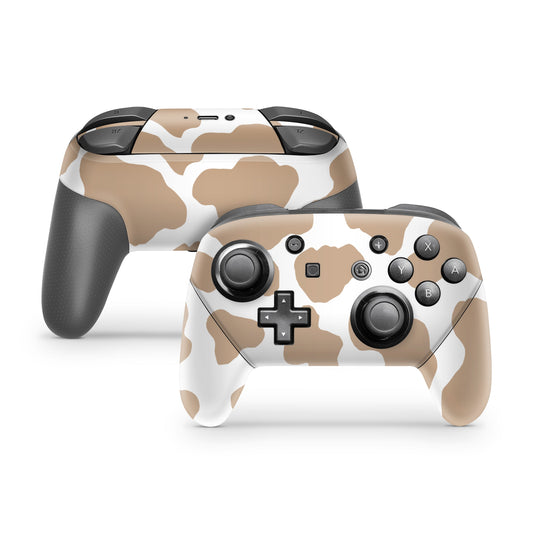 Lux Skins Nintendo Switch Pro Latte Cow PrintSkins - Art Animals Skin