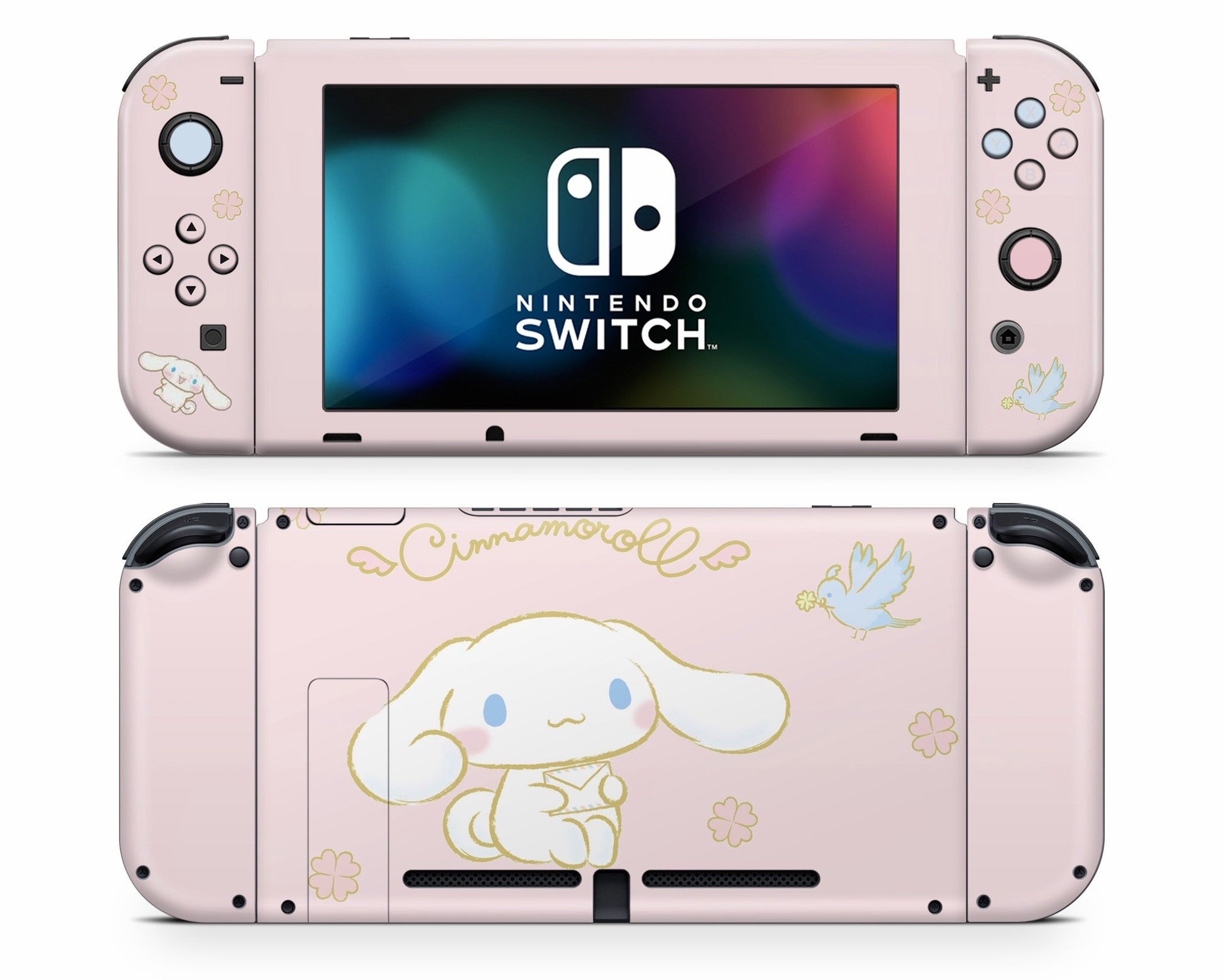 Lux Skins Nintendo Switch Cinnamoroll Baby Pink Full Set Skins - Pop culture Cinnamoroll Skin