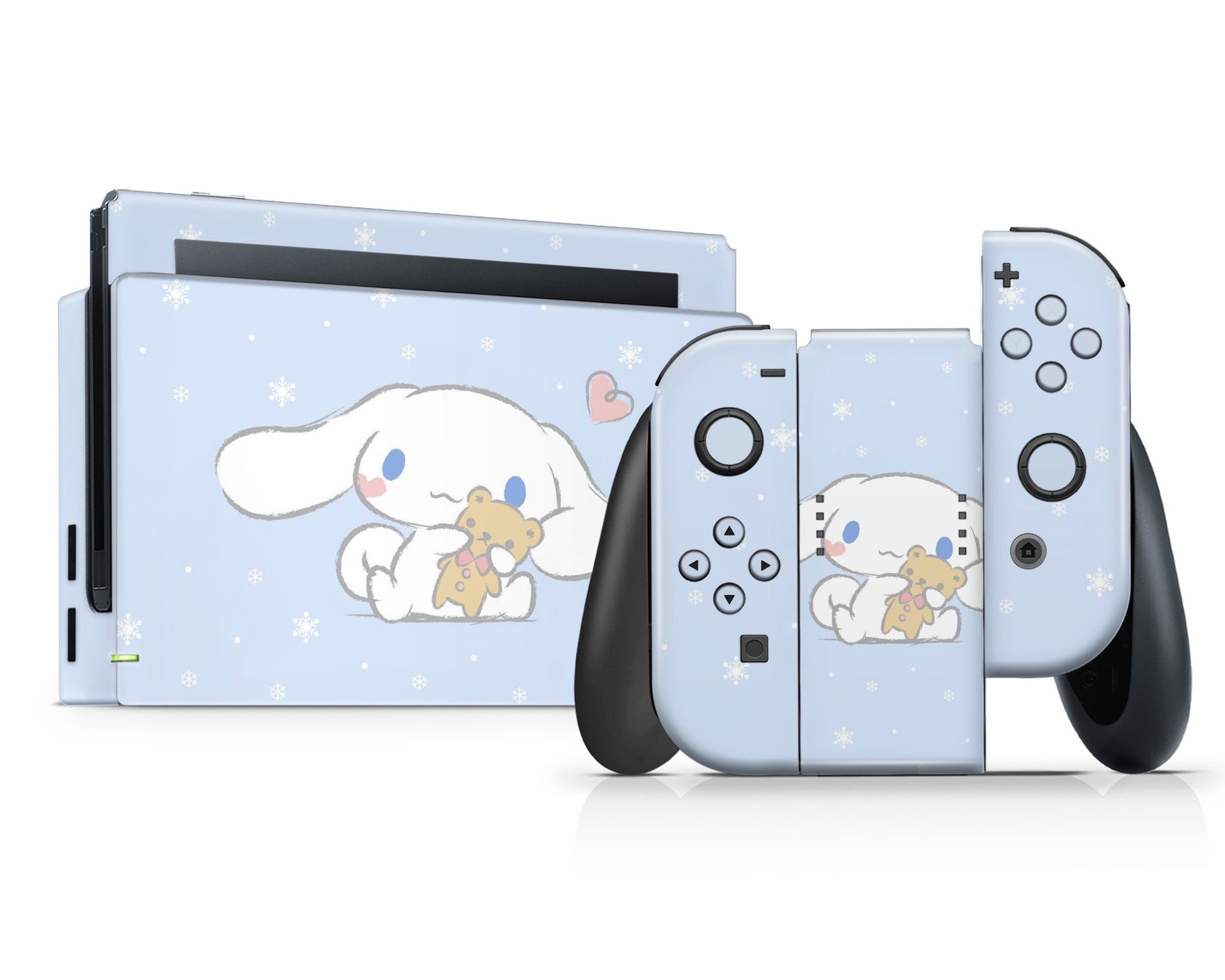 Lux Skins Nintendo Switch Cinnamoroll Baby Blue Full Set Skins - Pop culture Cinnamoroll Skin