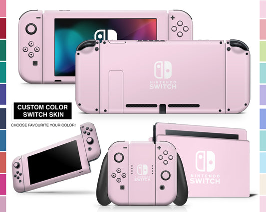 Lux Skins Nintendo Switch Pastel Series Nintendo logo Skins - Solid Colours Pastel Series Skin