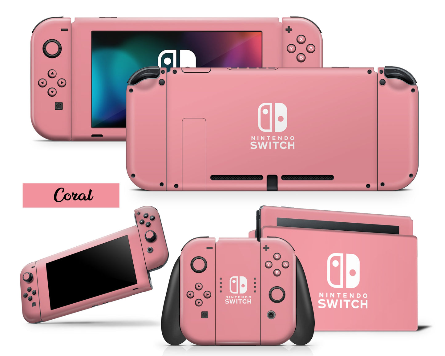 Lux Skins Nintendo Switch Pastel Series Nintendo logo Skins - Solid Colours Pastel Series Skin