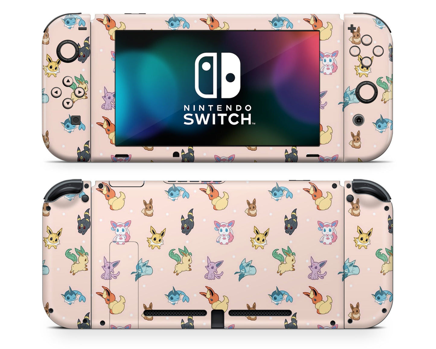 Lux Skins Nintendo Switch Pokemon Eevee Evolution Full Set Skins - Pop culture Pokemon Skin