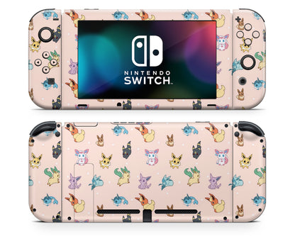 Lux Skins Nintendo Switch Pokemon Eevee Evolution Full Set Skins - Pop culture Pokemon Skin