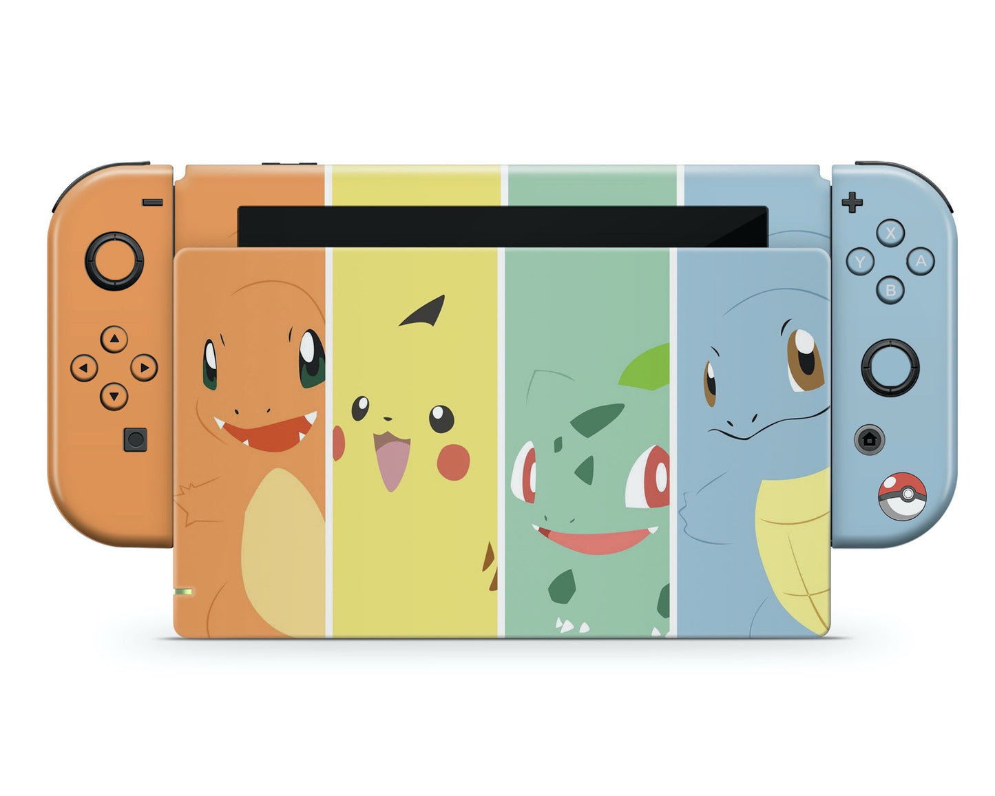 Lux Skins Nintendo Switch Pokemon Kanto Starter Full Set Skins - Pop culture Pokemon Skin