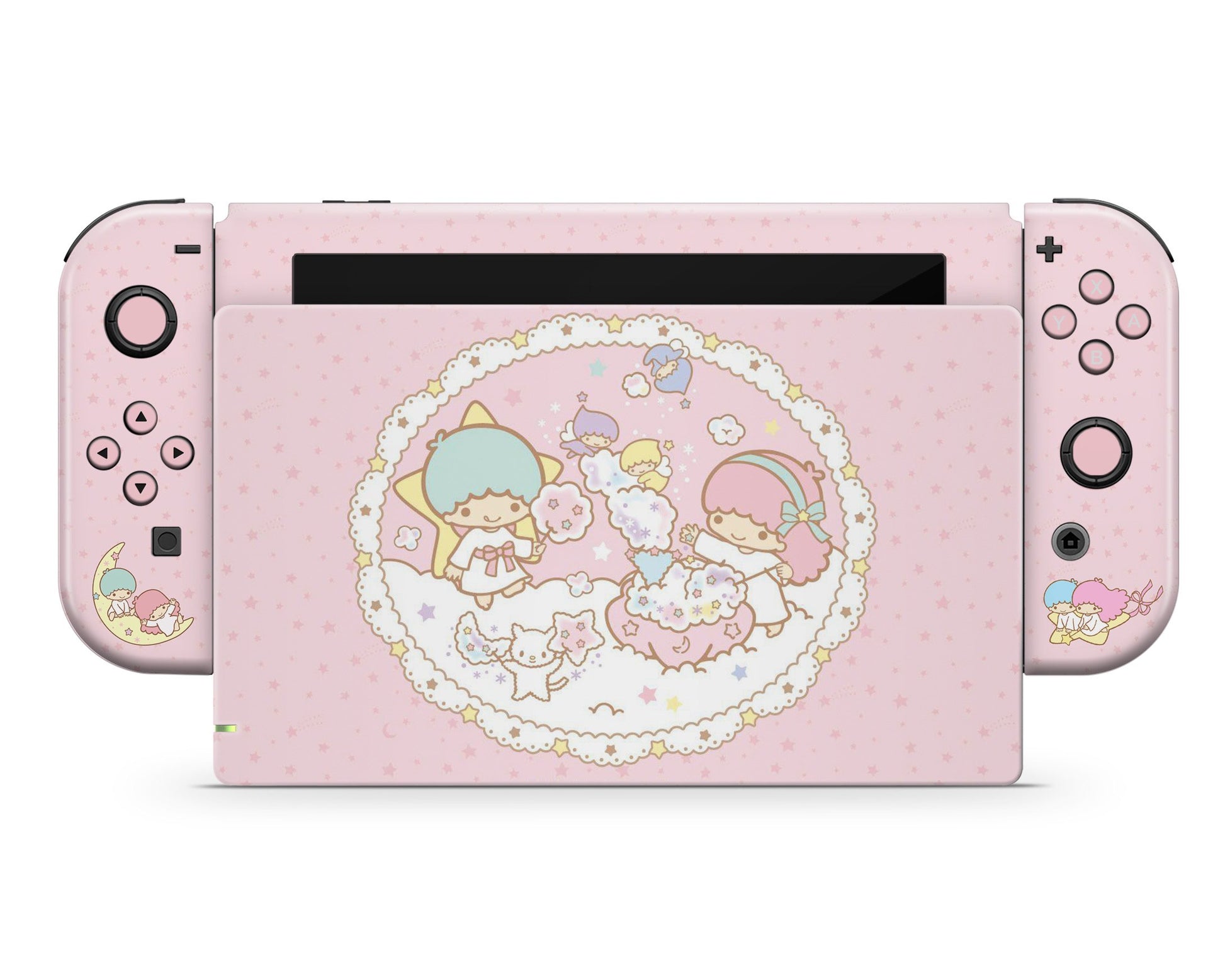 Lux Skins Nintendo Switch My Little Twin Star Pink Full Set Skins - Pop culture My Little Twin Star Skin