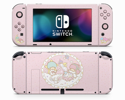 Lux Skins Nintendo Switch My Little Twin Star Pink Full Set Skins - Pop culture My Little Twin Star Skin