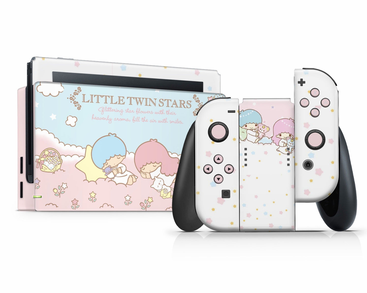 Lux Skins Nintendo Switch My Little Twin Star Dreamy White Full Set Skins - Pop culture My Little Twin Star Skin