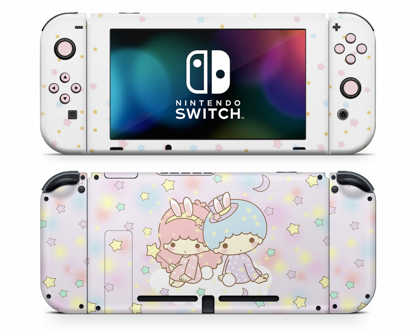 Lux Skins Nintendo Switch My Little Twin Star Dreamy White Full Set Skins - Pop culture My Little Twin Star Skin