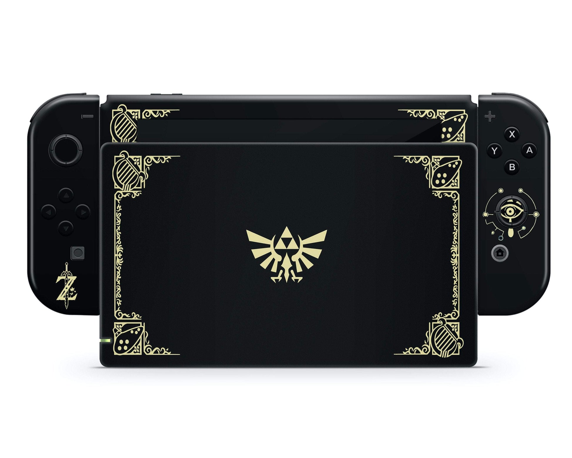 Lux Skins Nintendo Switch Zelda Hyrule Warriors Black Full Set Skins - Pop culture Zelda Skin