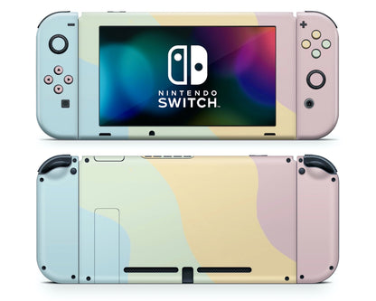 Lux Skins Nintendo Switch Retro Waves Classic no logo Skins - Solid Colours Colour Blocking Skin