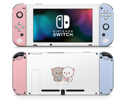 Lux Skins Nintendo Switch Gaming Cat Cute Pattern Full Set Skins - Art Animals Skin