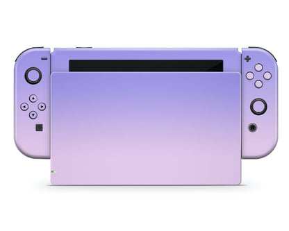 Lux Skins Nintendo Switch Pastel Purple Pink Gradient Classic no logo Skins - Solid Colours Gradient Skin