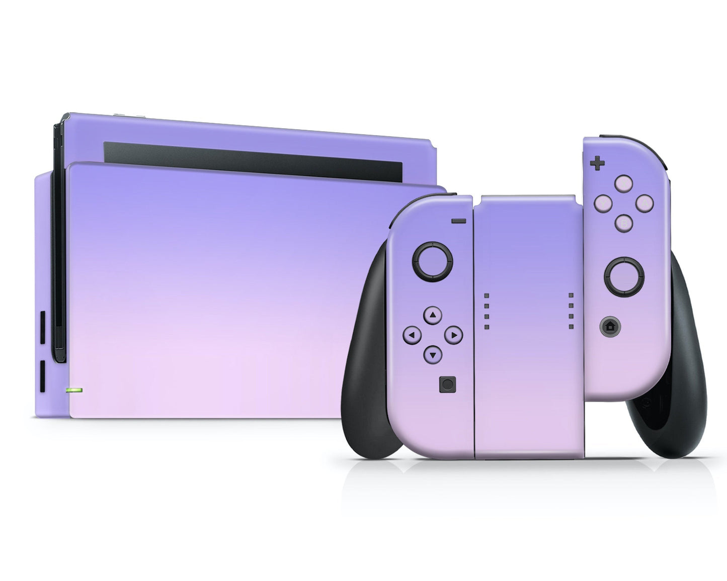 Lux Skins Nintendo Switch Pastel Purple Pink Gradient Classic no logo Skins - Solid Colours Gradient Skin