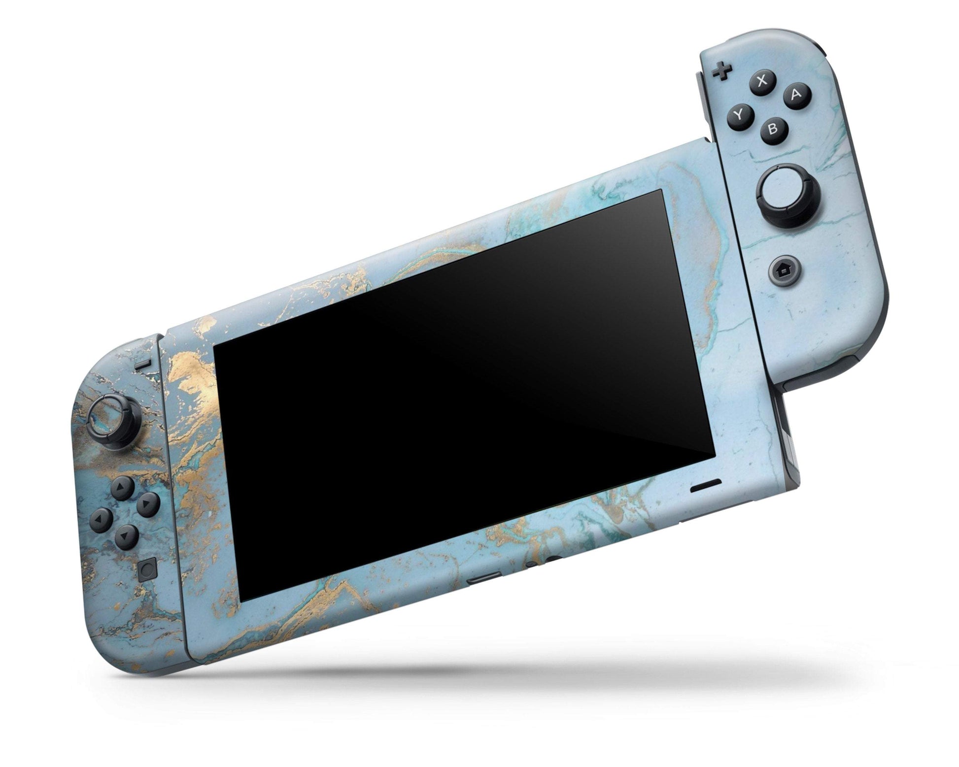 Lux Skins Nintendo Switch Blue Marble Classic no logo Skins - Pattern Marble Skin