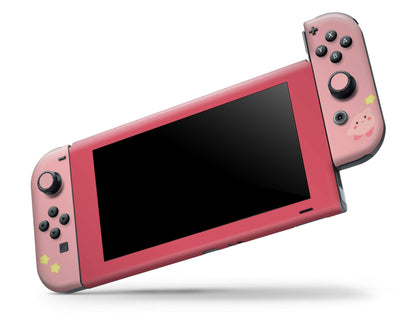 Lux Skins Nintendo Switch Kirby Pastel Pink Highlights Full Set Skins - Pop culture Kirby Skin